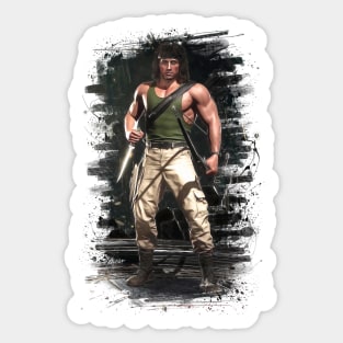 Mortal Kombat 11 Rambo Print - 57212127 Sticker